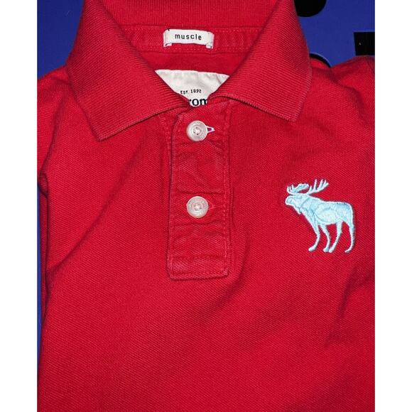 Abercrombie Kids Polo Shirt Boys Large Muscle Fit Short Sleeve Classic Casual - Picture 9 of 10
